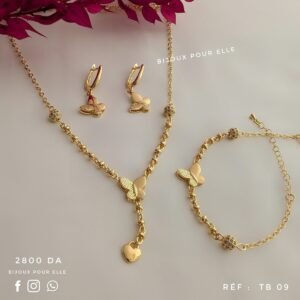 Ensemble bijoux papillon P 05
